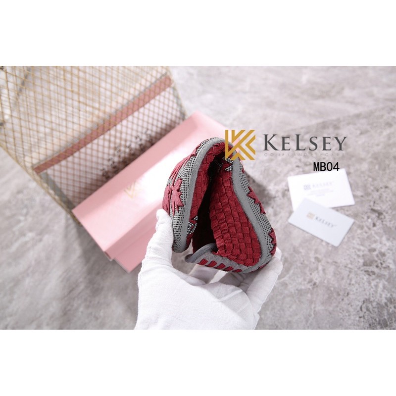 (GRATIS ALAS KAKI) NICOLE SEPATU RAJUT WANITA KELSEY MB04 SEPATU FLAT RAJUT Flats Shoes Rajut anyaman