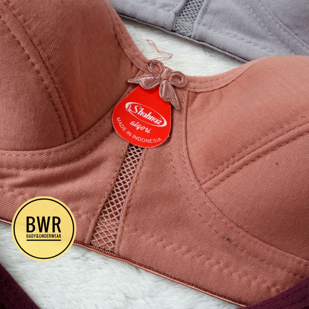 Bra Shahnaz Polos Art. 6808 | Bh Wanita Dewasa Tanpa Busa Kait 2 - Bwr