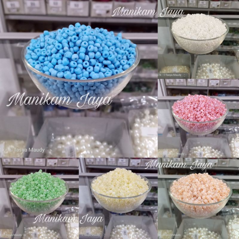 MURAH Manik Mote Pasir 6/o pasiran Besar / Bahan Craf murah 1pon 450 gram.Manik / Payet / Mutiara *KODE 1 061*