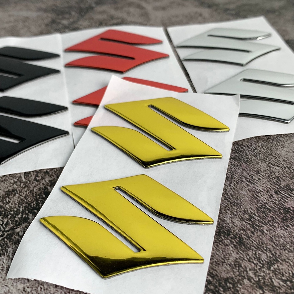 Stiker Emblem Logo Suzuki 3D Tahan Air Untuk Motor