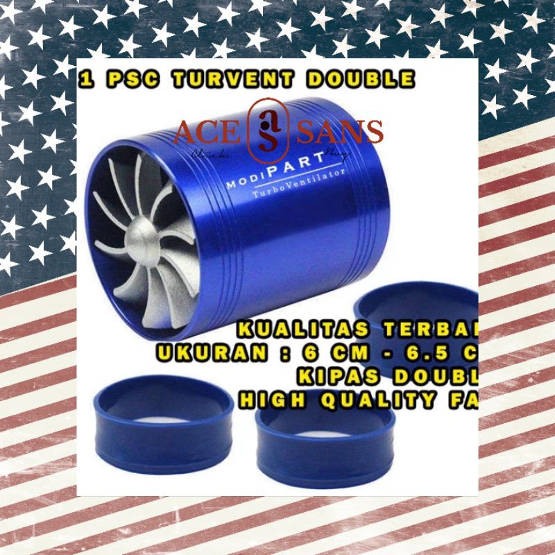 Simota Turbo Ventilator I Turvent Simota Double Fan (2 Kipas) I Kipas Mobil I Kipas I Ventilator