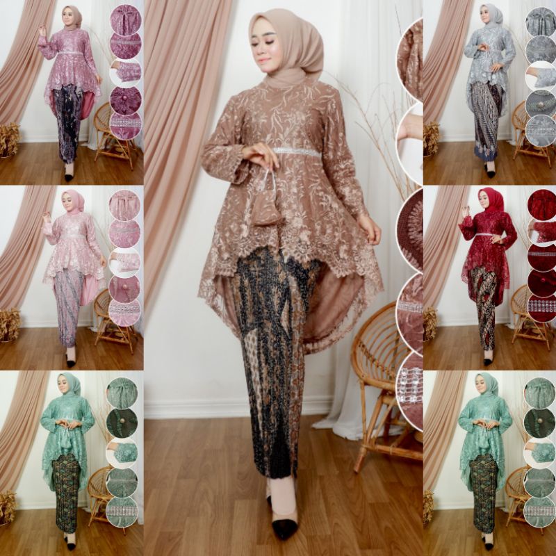 KEBAYA ORIGINAL//KEBAYA MODERN//SET KEBAYA MARINTOS//By Aleeta Kebaya