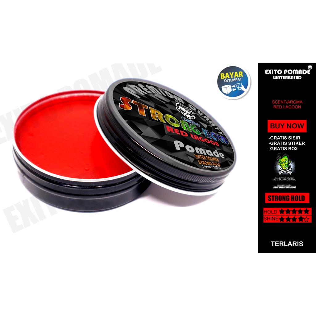 EXITO POMADE WB WATERBASED STRONG HOLD 120G 4 OZ