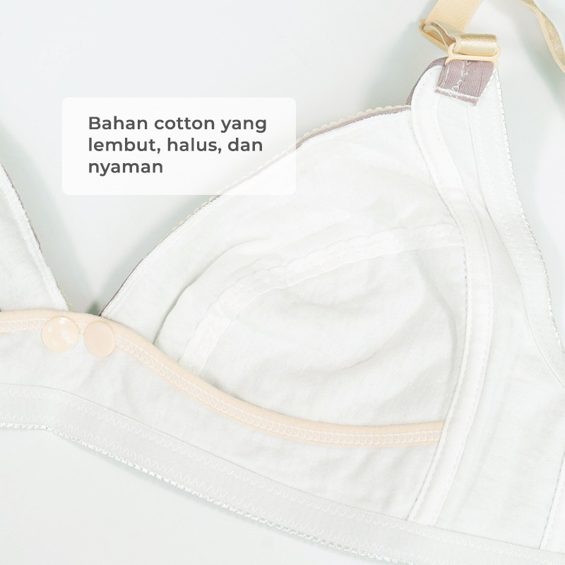 Makassar ! Mooimom Bra Hamil &amp; Menyusui Lace Front Buckle