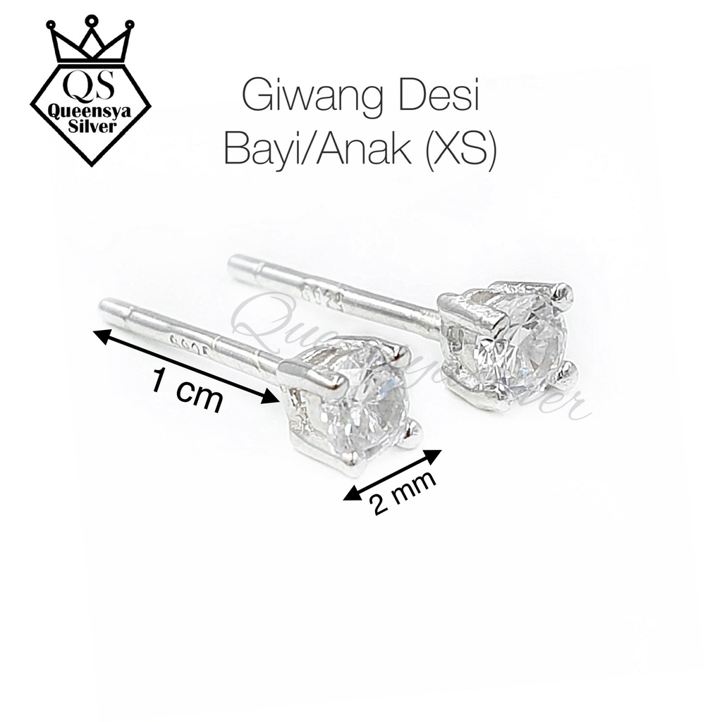 ANTING PERAK ASLI SILVER 925 || LAPIS EMAS PUTIH || ANTING GIWANG TUSUK DESI || BEST QUALITY &amp; BEST SELLER || ANTI KARAT SELAMANYA