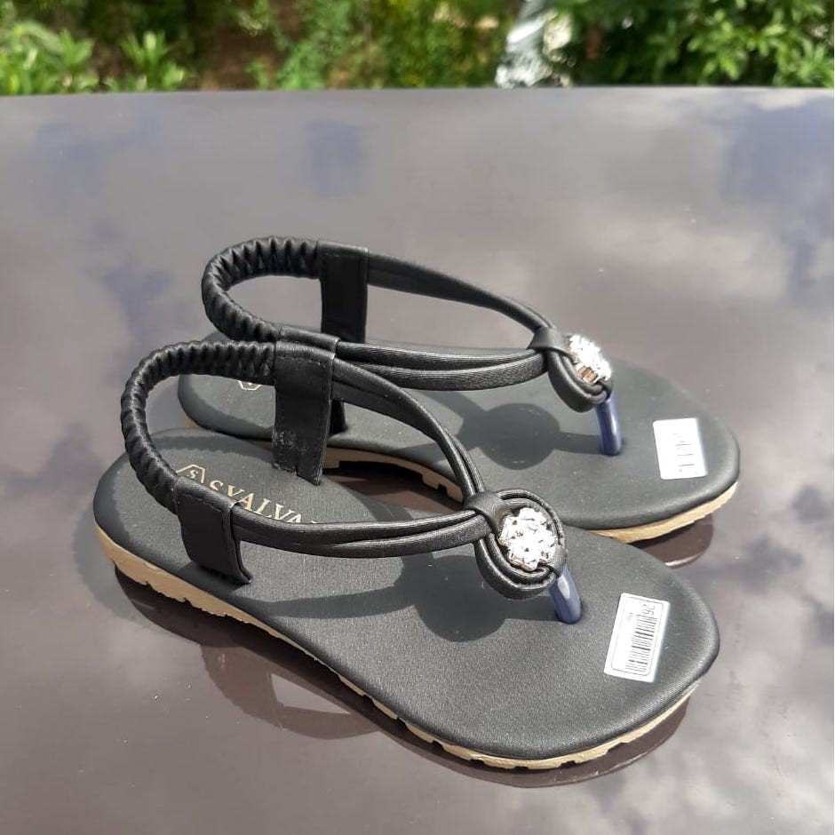 SDP06 Sandal Anak Perempuan Umur 3 4 5 6 tahun - Sepatu pesta anak Motif Bunga [Bisa COD]