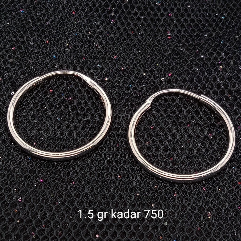 Anting Jipsi Emas 17K - 1.5 gr Kadar 750 - 1875