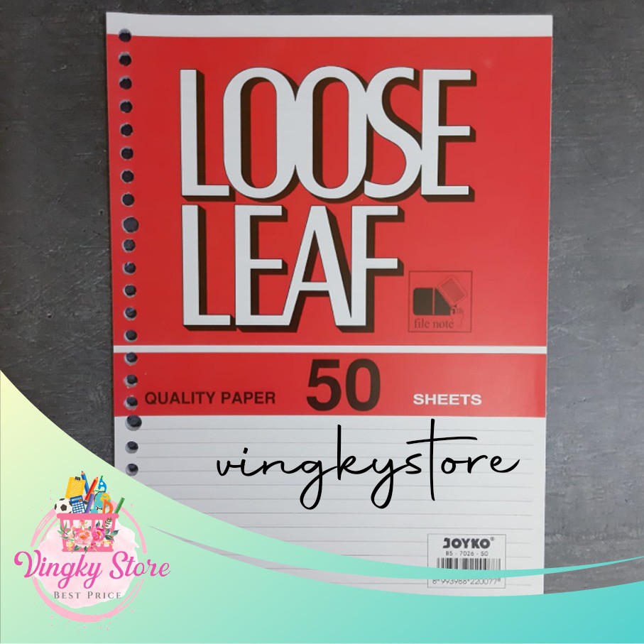 

Isi File / Kertas Binder / Loose Leaf Joyko B5 50