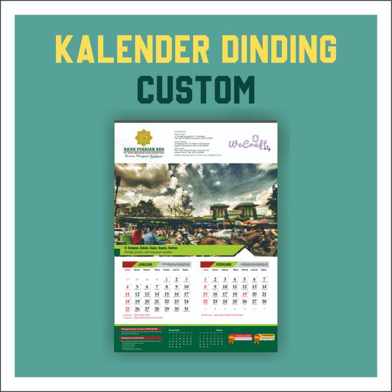 Jual Kalender Dinding Custom Bisa Satuan | Shopee Indonesia