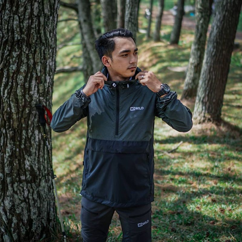 Jaket Ultralight wild RAVINE windproof - jaket outdoor lipat - jaket hiking traveking sport sepeda