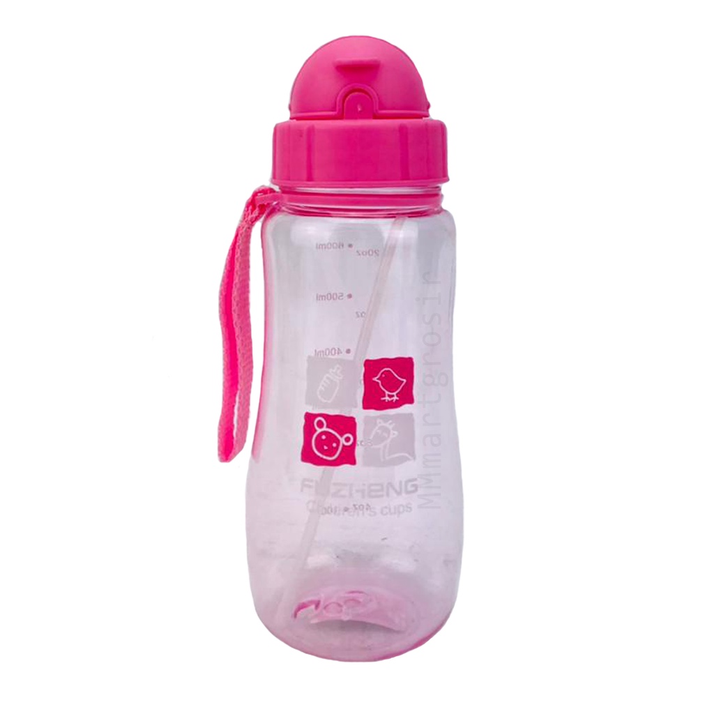 Fuzheng / Childern's Cups / Botol Minum Anak sedot/ Botol minum / Motif Pink / sc-1001 / 600ml