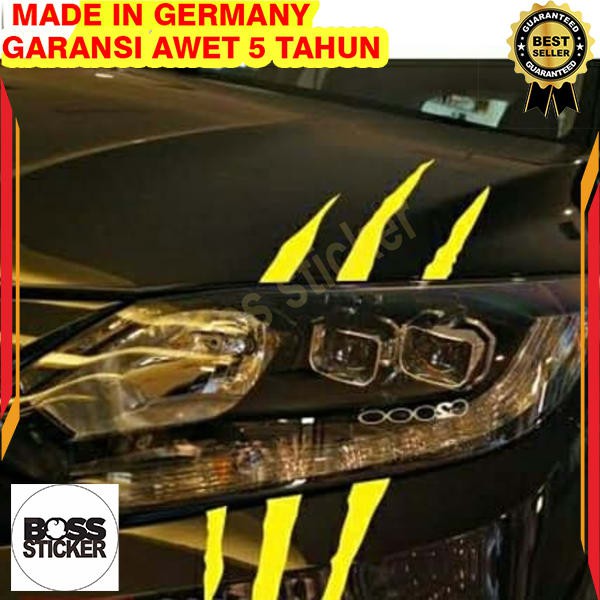 Murah cutting sticker mobil wolverine cakar claw stiker lampu mobil keren Elegan