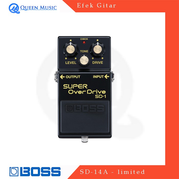 Efek Gitar Distorsi BOSS SD-1 4A 40th limited edition