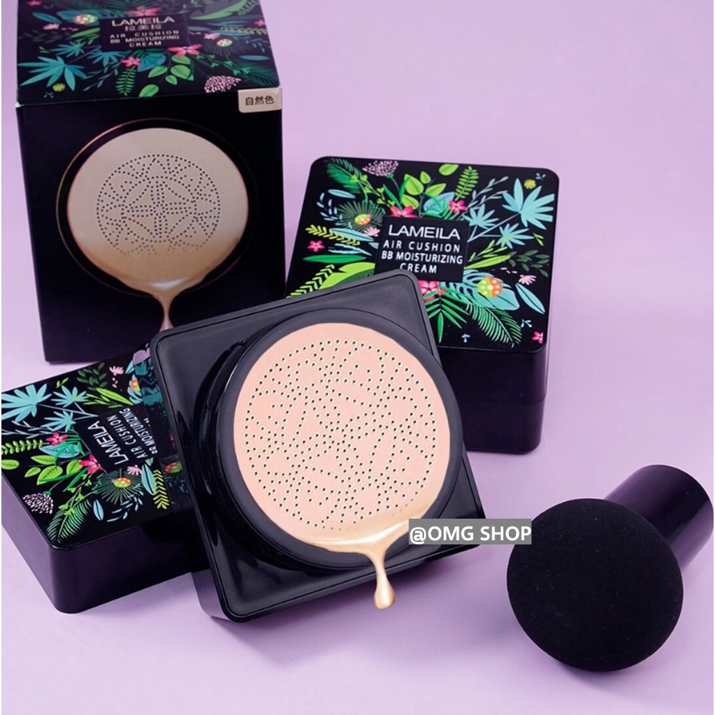 Termurah !!! Mushroom Lameila BB Cream Cushion ORIGINAL / Bedak Glowing Tahan Lama Anti Air Korea / BB Cream Cushion Glowing Waterproof Foundation Waterproof Kosmetik Make Up Seperti SUNISA Bedak Glowing BEAUTY CREAM IMAGES Bedak Basah Bukan Bedak Padat