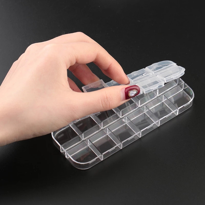 9 sizes Plastic Storage Jewelry Box Compartment Adjustable Container for Beads earring box for jewelry rectangle Box Case