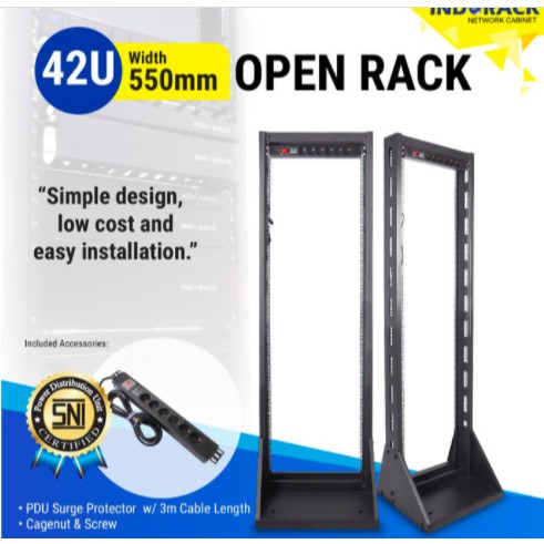 OR42 - 42U Open Rack 19&quot; - INDORACK