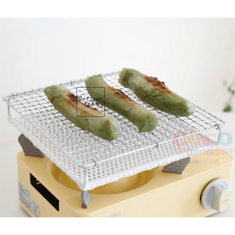 Japan Ceramic Grill Net toast bread 15cm Ready Stock