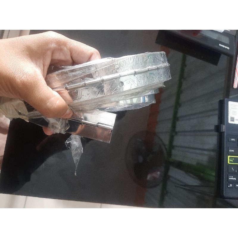 ENGSEL PIANO 3,5M NIKEL anti karat/engsel pintu lemari