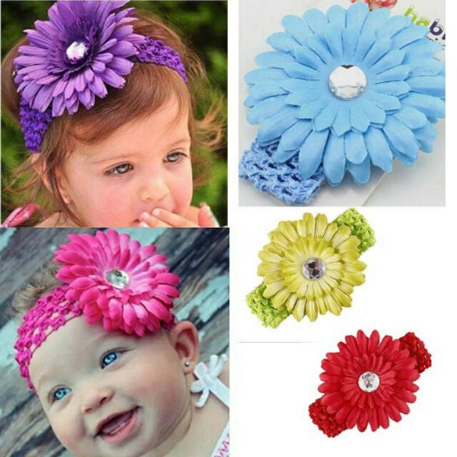 SALEBando bunga matahari/Bando bayi/bando anak/bandana/bandana bayi/bandana anak/bando anak