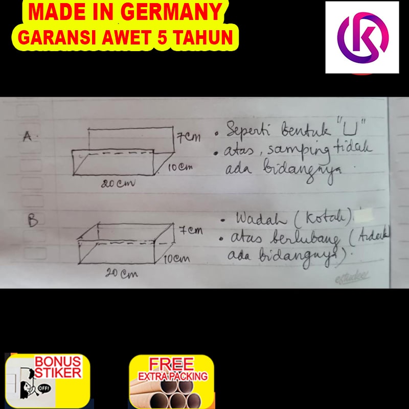 

Terlaris Acrylic set balok custom 3mm (1set isi 2pcs)