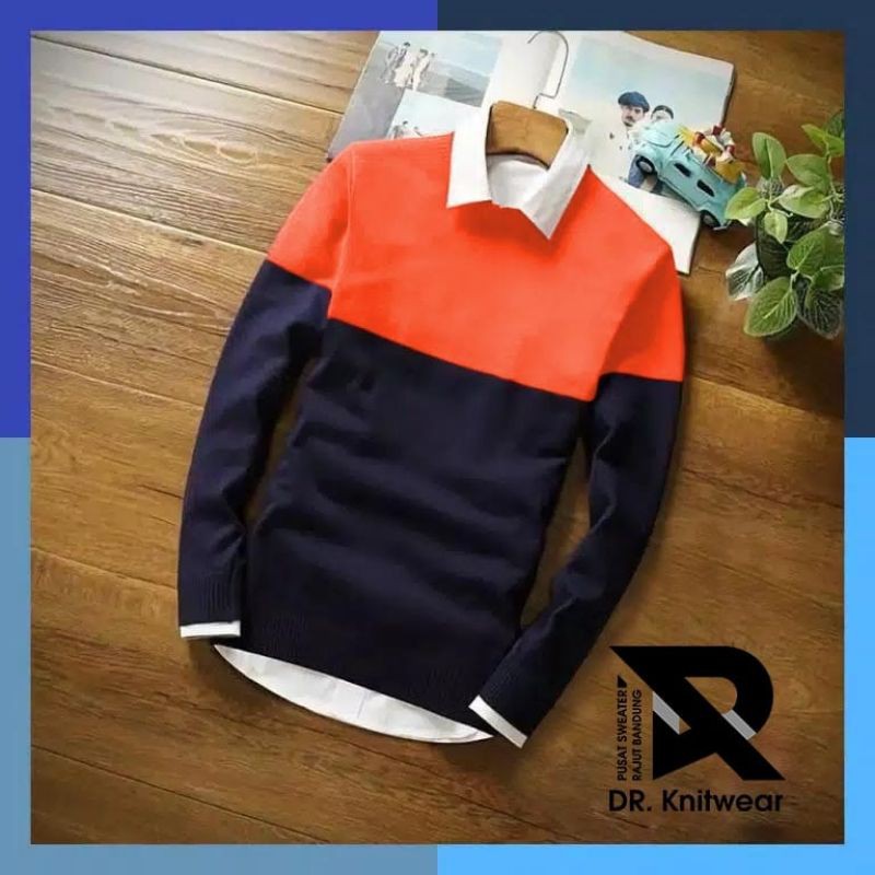 Rajut Michael Sweater Knit - Baju Rajut Pria Termurah