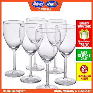 Jual Idolmart Gelas Jasmine Goblet Gelas Kaki Air Minum Gelas Set Isi Tangerang Shopee