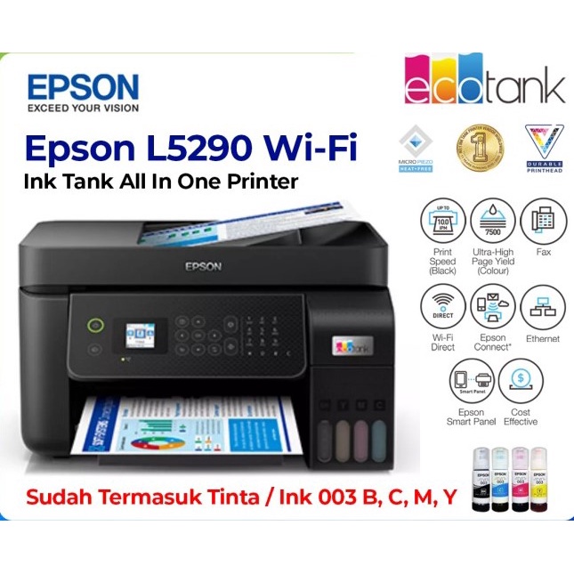 Printer Epson L5290 Wi-Fi All in One EcoTank Ink Tank with ADF