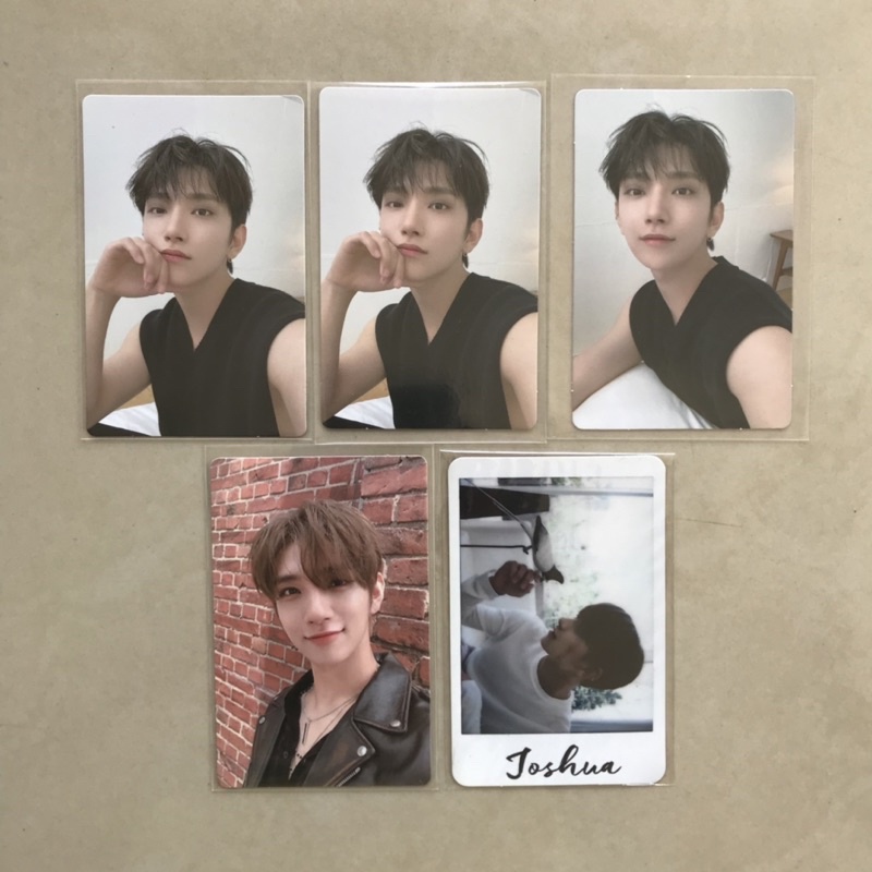 [READY STOCK] SEVENTEEN JOSHUA PHOTOCARD pc official attaca op 1 ver an ode real ver all alone al1 t