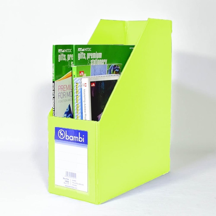 

File-Box- Bambi Magazine File 1033 Jumbo - 96 Fluoro Yellow -Box-File.