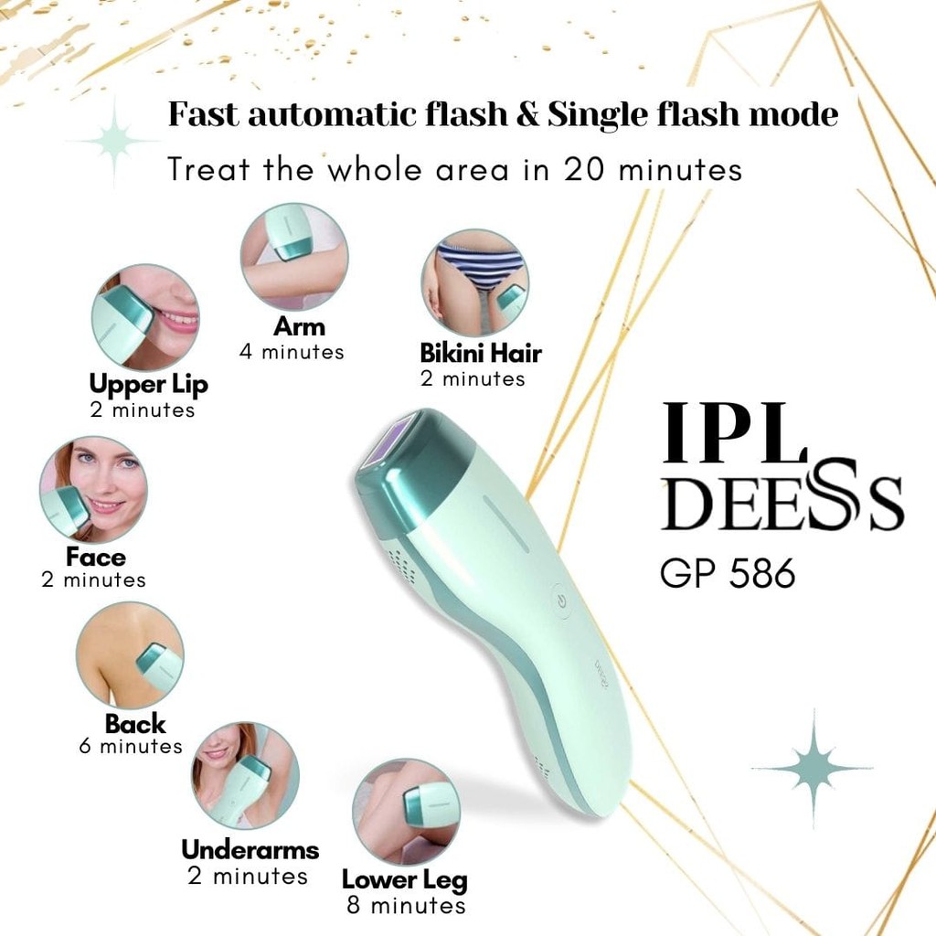 IPL DESS LASER 3IN1 HAIR REMOVAL ACNE REMOVAL SKIN REJUVENATION PENGHILANG BULU PERMANEN