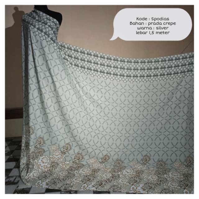 Ready Kain Spodias Bahan Prada Crepe Harga Per Setengah Meter Shopee Indonesia