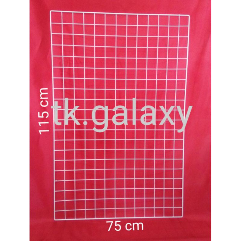 Ram dinding kawat coating plastik dg pinggiran tebal, import 75x115 cm