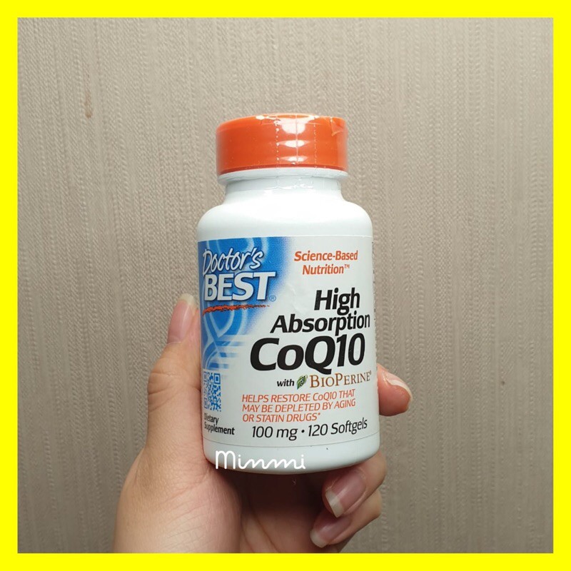 Doctor’s Best CoQ10 100mg isi 120 Bioperine CoQ 10 Co Q10 setara puritan now