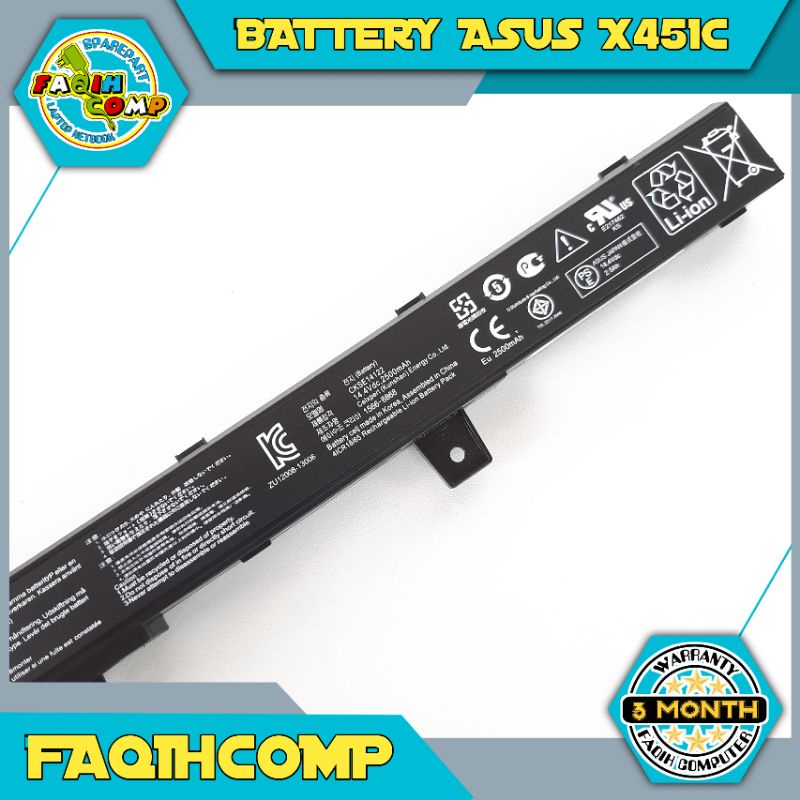 Baterai Batre Laptop ASUS X451 X451C X451CA X451M X451MA X551 X551C X551CA X551M X551MA