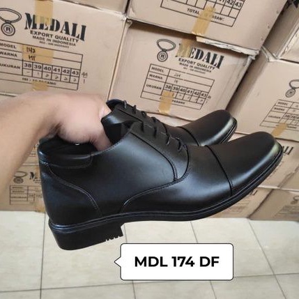 Sepatu kulit pria PDH semi boots polri TNI security guard PNS sepatu Kerja formal Tampil lebih keren