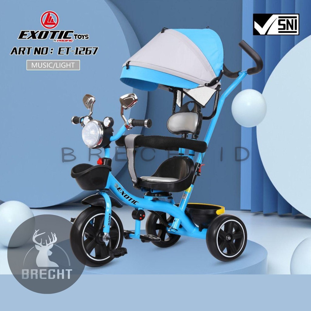 Sepeda Anak Roda Tiga Baby Tricycle Exotic ET-1267 / ET 1267 & ET 1268 / ET-1268 Original Exotic