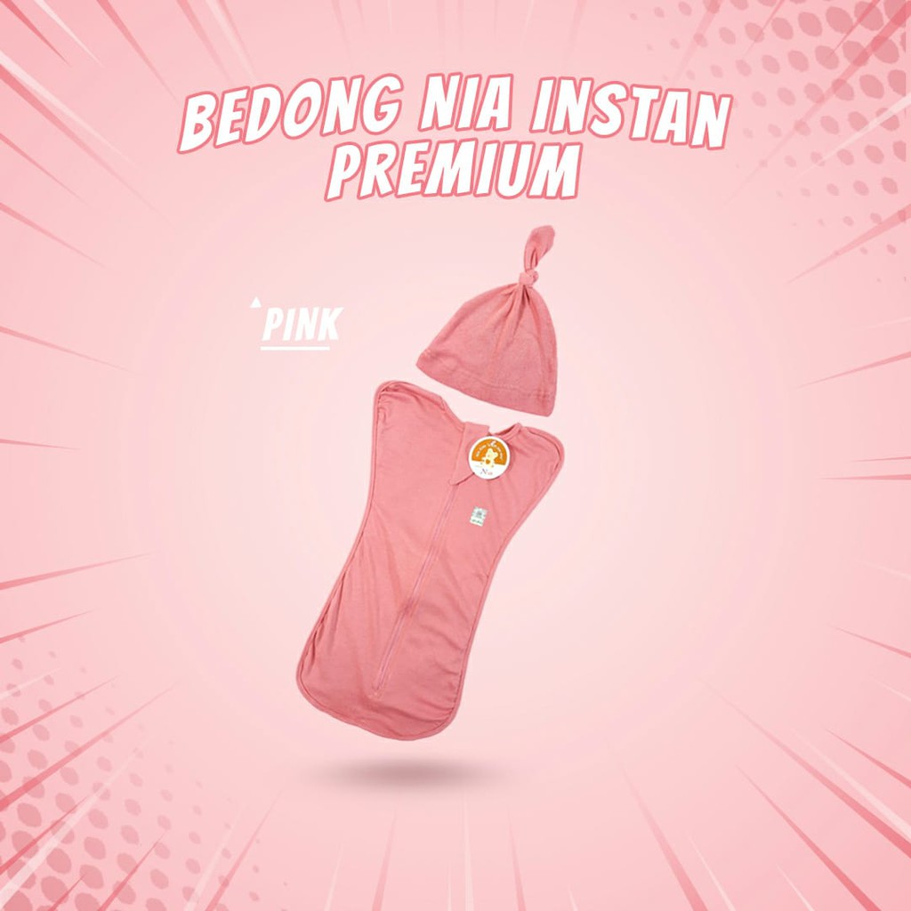 bedong bayi nia premium instant - Model Swaddle Me Instant / Bedong Bayi Instan - bedong bayi instan