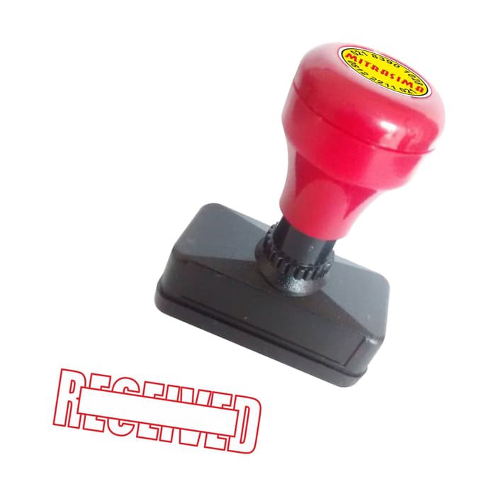 Unik Stempel RECEIVED Warna Otomatis Diskon