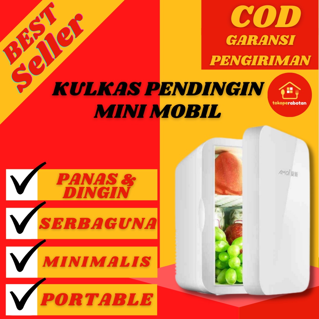 Jual Kulkas Mini Fortable Kulkas Pendingin Makanan Minuman Kaleng Instan Kulkas Mobil In