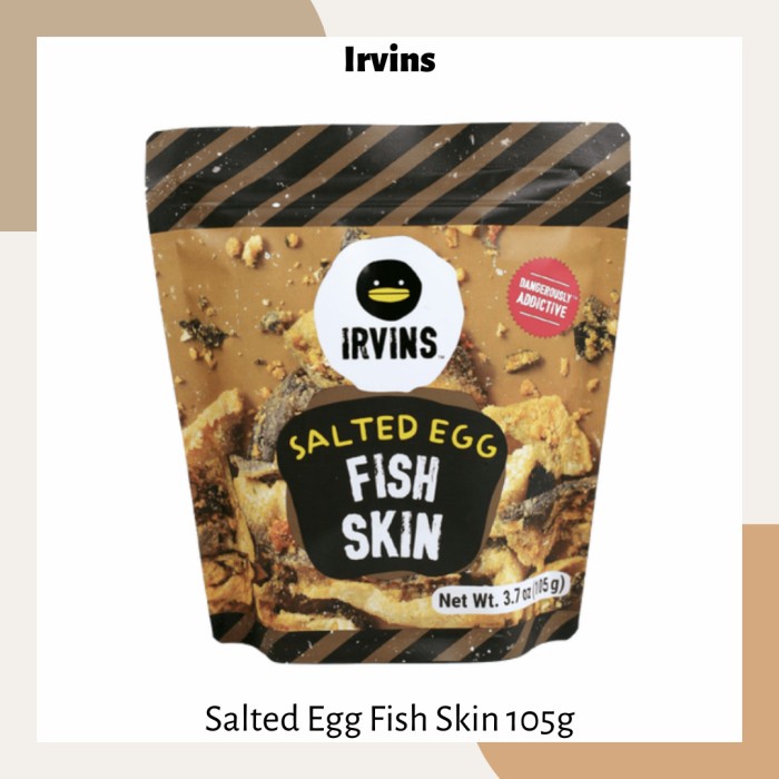 

Irvins Salted Egg Fish Skin 105Gram - BARU