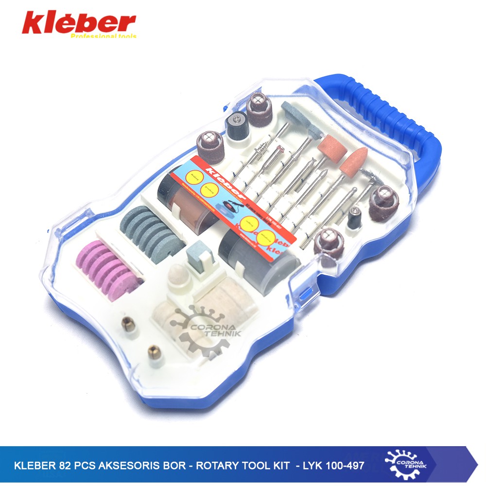 LYK 100-497 - Kleber 82 Pcs Aksesoris Bor - Rotary Tool Kit