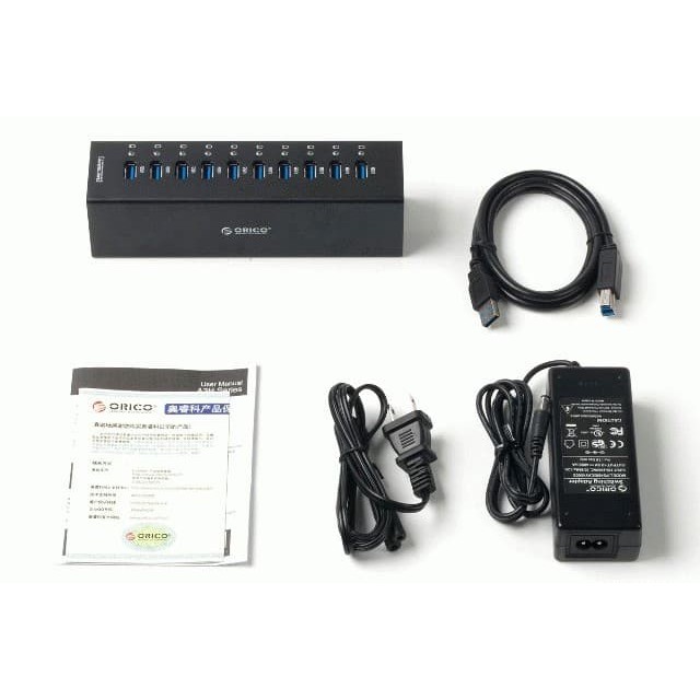 ORICO A3H10 Aluminium Super Speed 10 Ports USB3.0 HUB