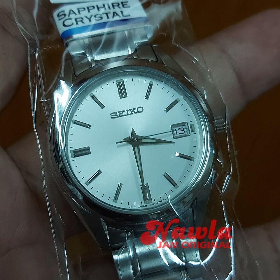 Seiko Quartz SUR315P1 Sapphire Silver - Jam Tangan Wanita SUR315
