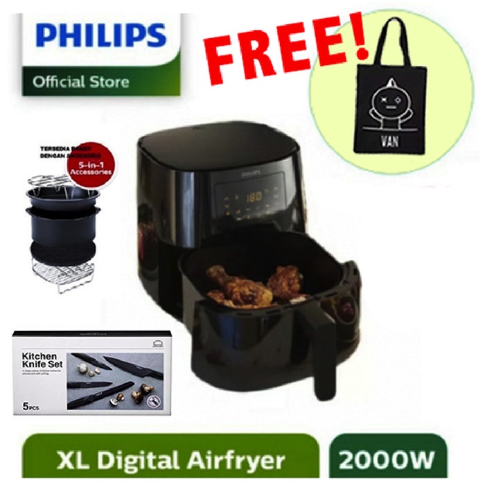 Jual PHILIPS Essential Air Fryer Digital HD 9270 XL Airfryer HD9270 (PROMO) Hanya hd9270