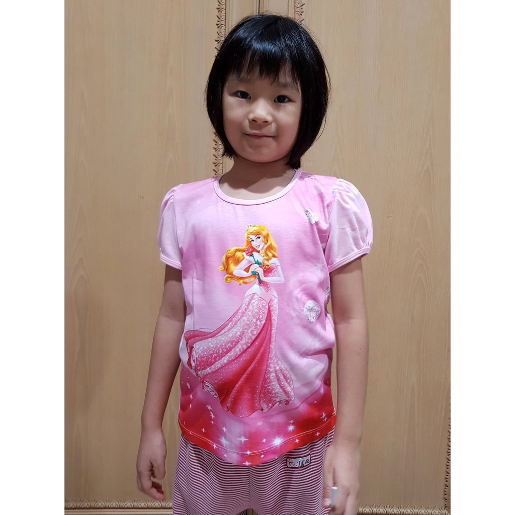 Kaos Anak Perempuan Princess Belle/ Aurora/ Snow White