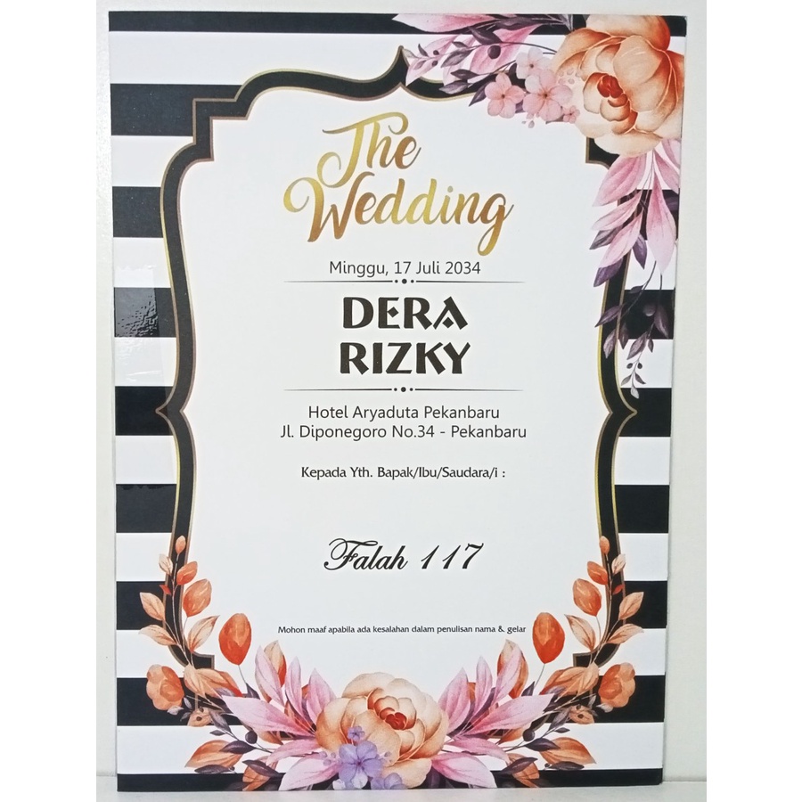 

Blangko Undangan Pernikah Falah 117 Free File Setting Harga Murah