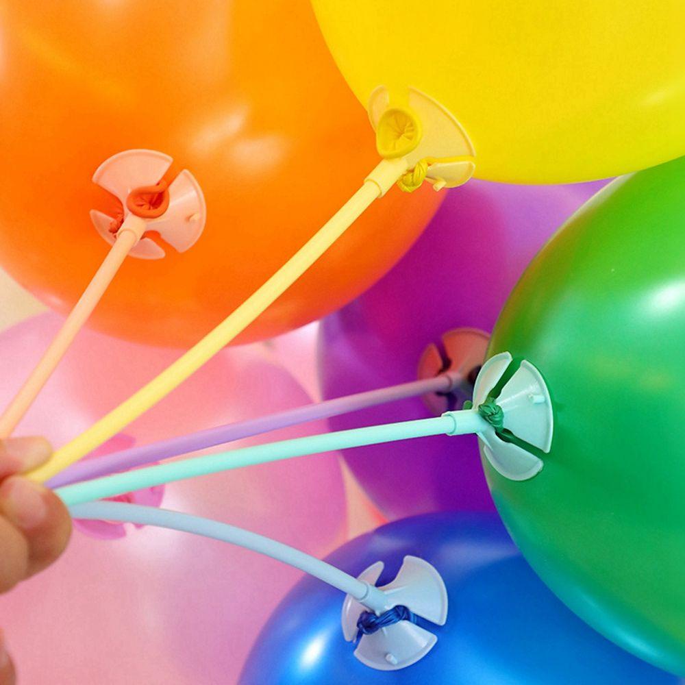 [Elegan] Tongkat Balon 100 Pcs Dekorasi Pernikahan Bola Tiup Dekorasi Pesta Ulang Tahun Balon Holder