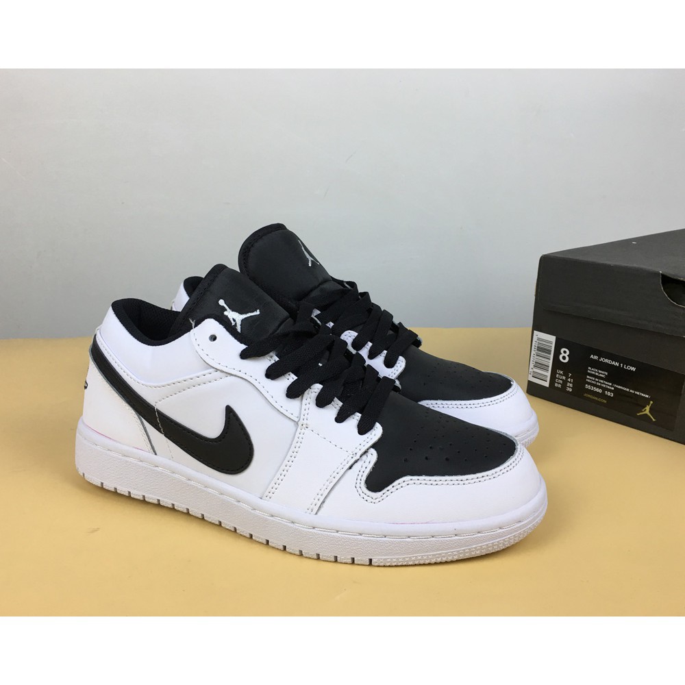 jordan 1 retro low black and white