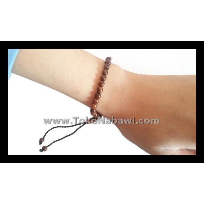 100% BERKUALITAS TASBIH GELANG ORIGINAL KOKA KOKKA KAUKAH KAUKA BUTIR KECIL HITAM COKLA - COKELAT