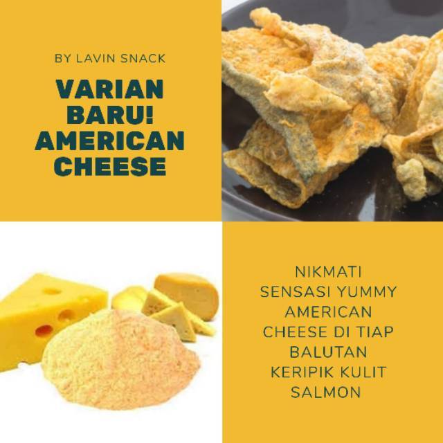 

(TERMURAH) Cheesy Salted Egg Lavin Fish Skin Chips 60 gram